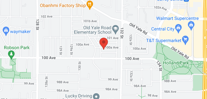 map of 13110 100A AVENUE